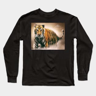 Digital Tiger Long Sleeve T-Shirt